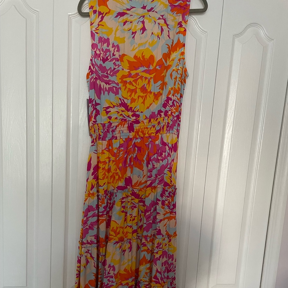 Floral Sleeveless Maxi Dress - Picture 9 of 12